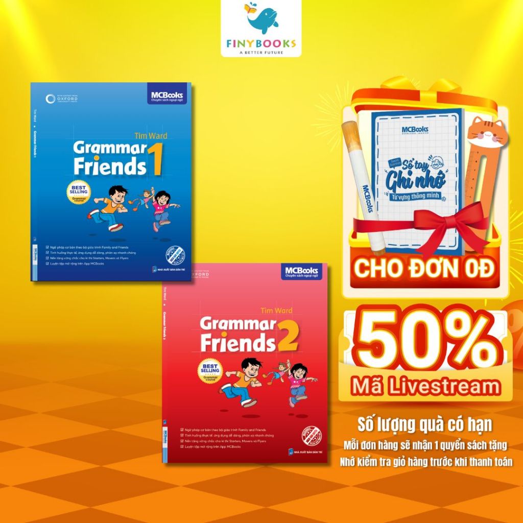 หนังสือ - English Grammar Combo Grammar Friends ระดับ 1,2 - พับโดย Oxford University Press สําหรับนั