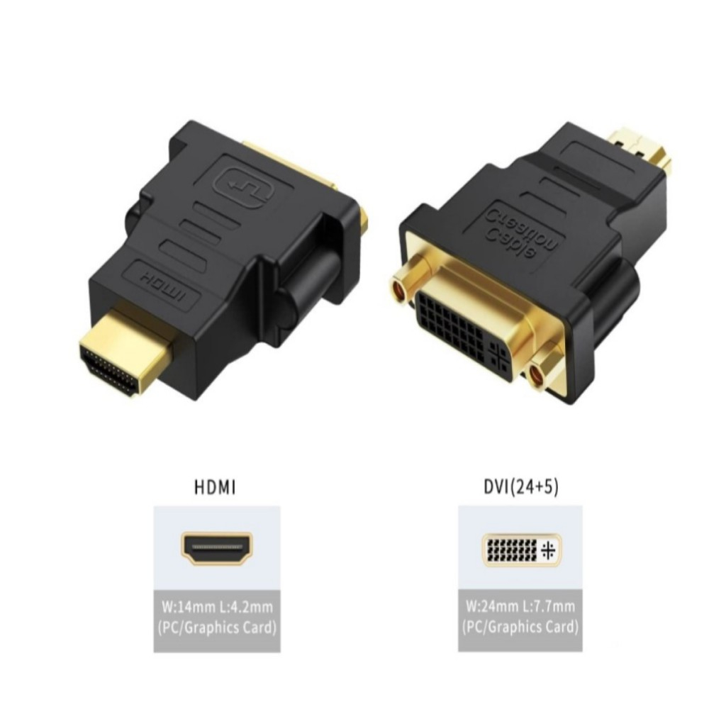 ตัวแปลง HDMI เป็น DVI (24+5) - รองรับความละเอียด 1920x1080 คมชัดเป็นพิเศษ 4Kx2K