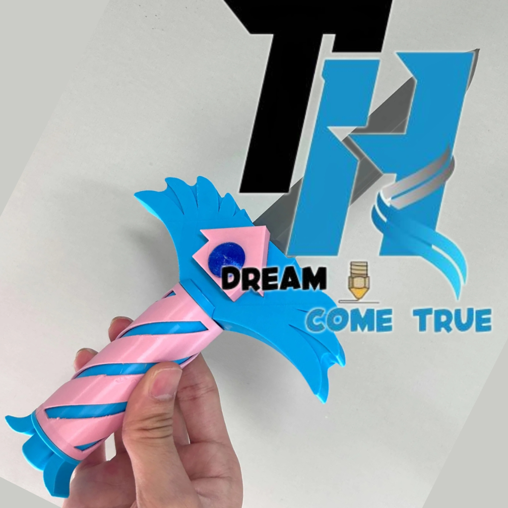 มีดทําครัว - 25ซม. - "Hide‐and-Seek" Squid Game 3 - Squid Game 3 "Blue Team" – การพิมพ์ 3D