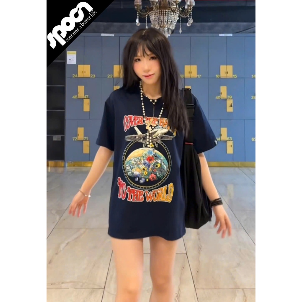 Local Brand Spoon เสื้อยืดผ้าฝ้ายพรีเมี่ยม Unisex COVERWORLD-SP022