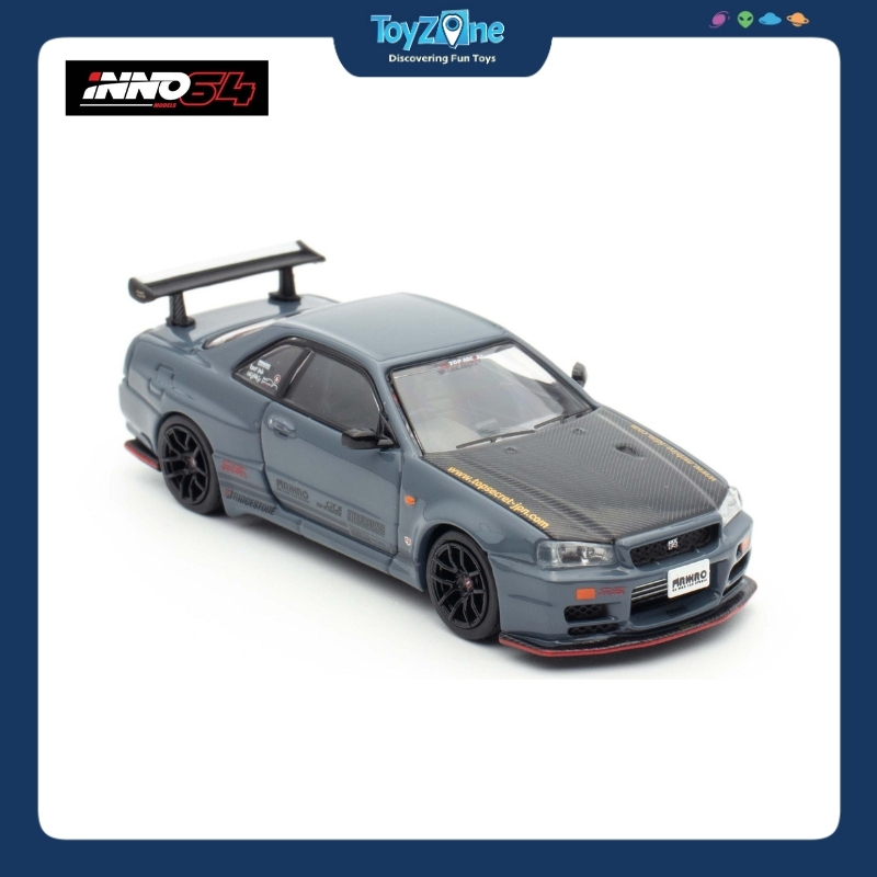 Nissan Skyline GT-R R34 Top Secret 1:64 INNO64 รถรุ่น