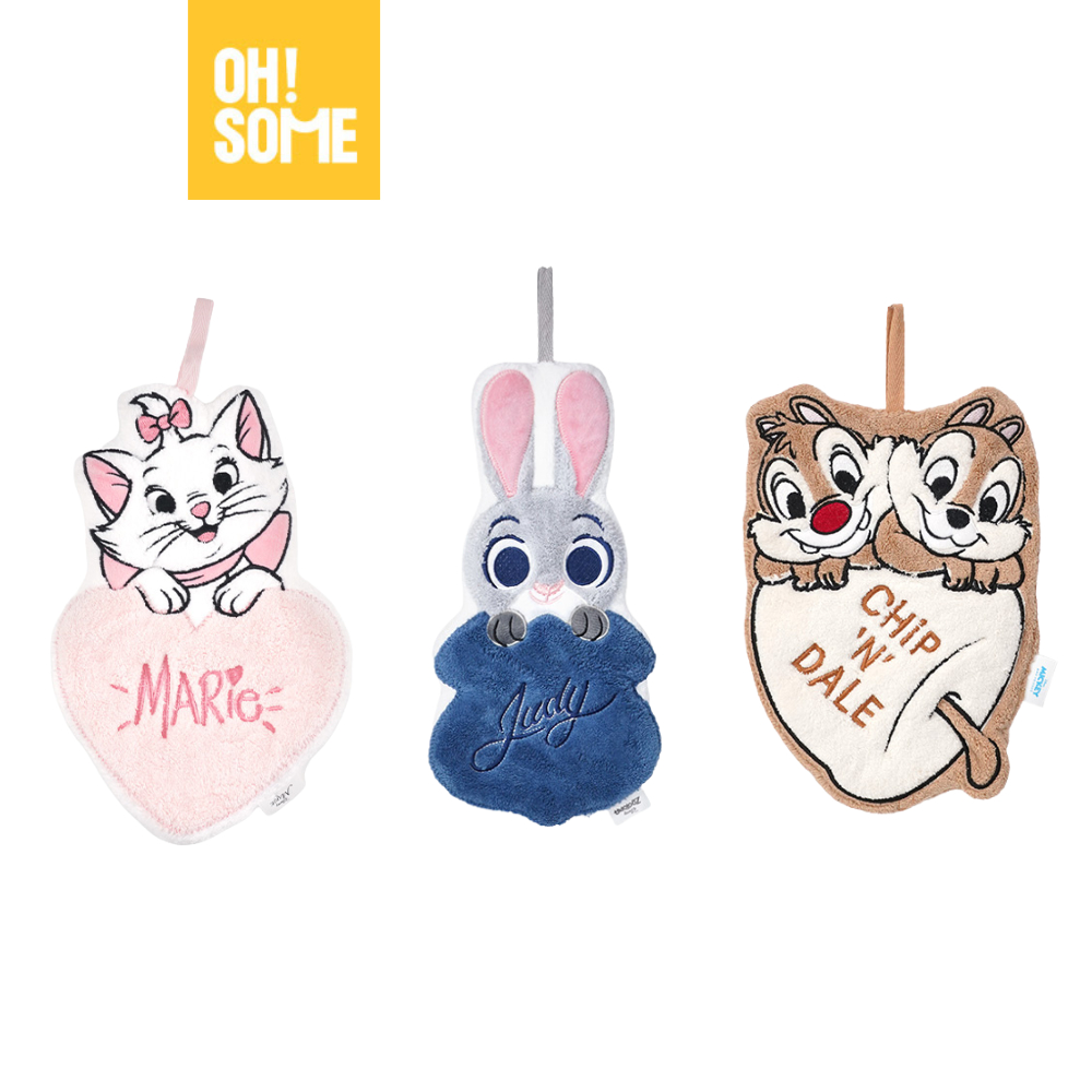 OHSOME x Disney- ผ้าเช็ดหน้า Disney นุ่ม ซึมซับดีเยี่ยม พร้อม Marie / Zootopia / Chip & Dale สุดน่าร