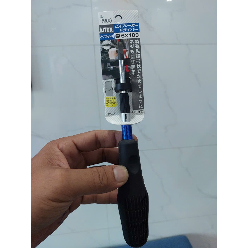 ANEX ไขควงก้านแม่เหล็กยืดหยุ่นหมายเลข 3960-6x100