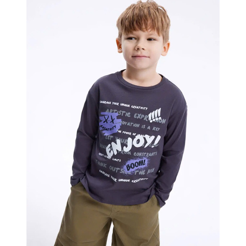 เสื้อเชิ้ตผ้าฝ้ายฤดูใบไม้ร่วง-ฤดูหนาวแบบหนาพร้อมพิเศษ xi n ge e jay ไซส์ 1-6Y