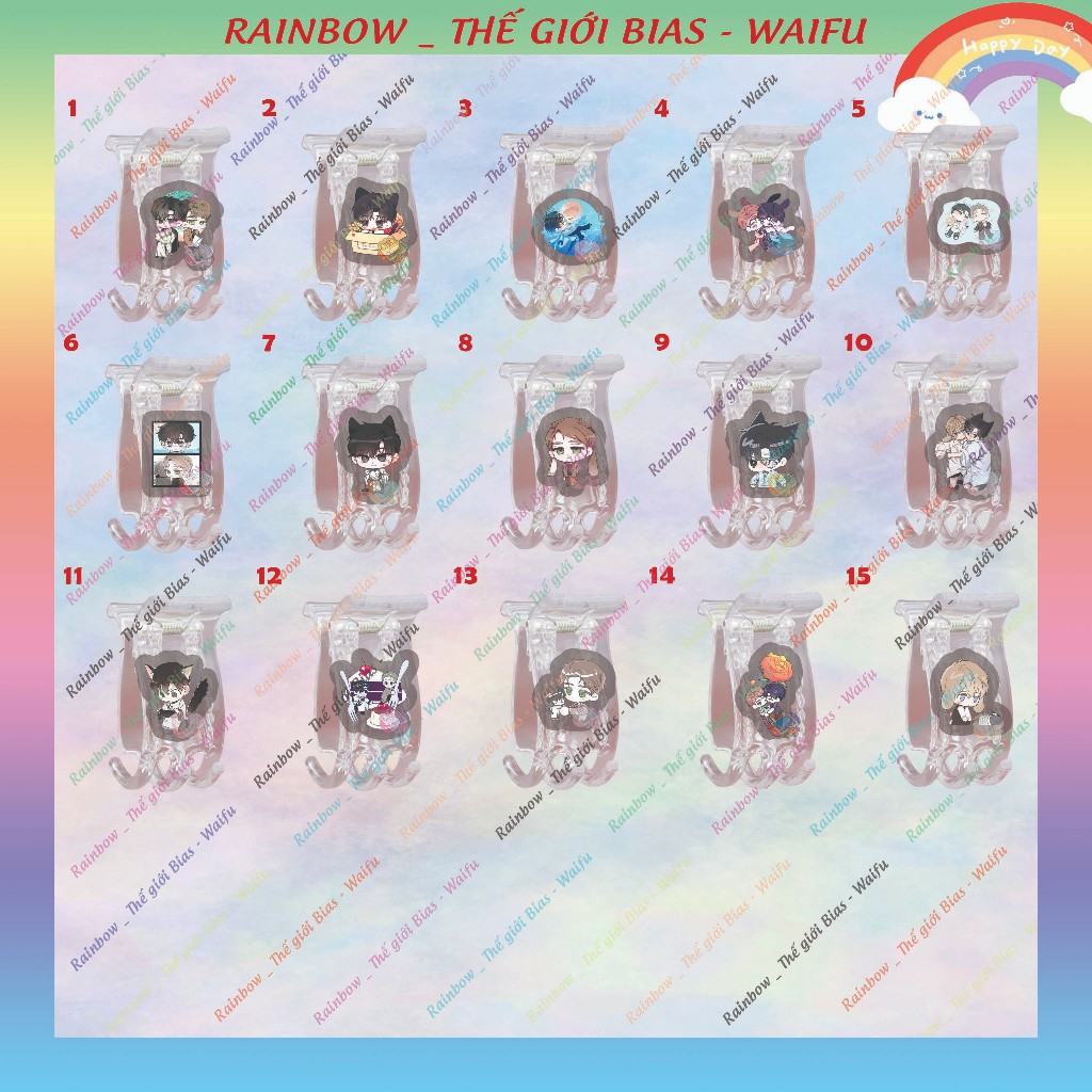 Passion Raga mica แคลมป์ก้ามปู, Passion Raga manhwa bl แคลมป์อะคริลิค 5 ฟัน