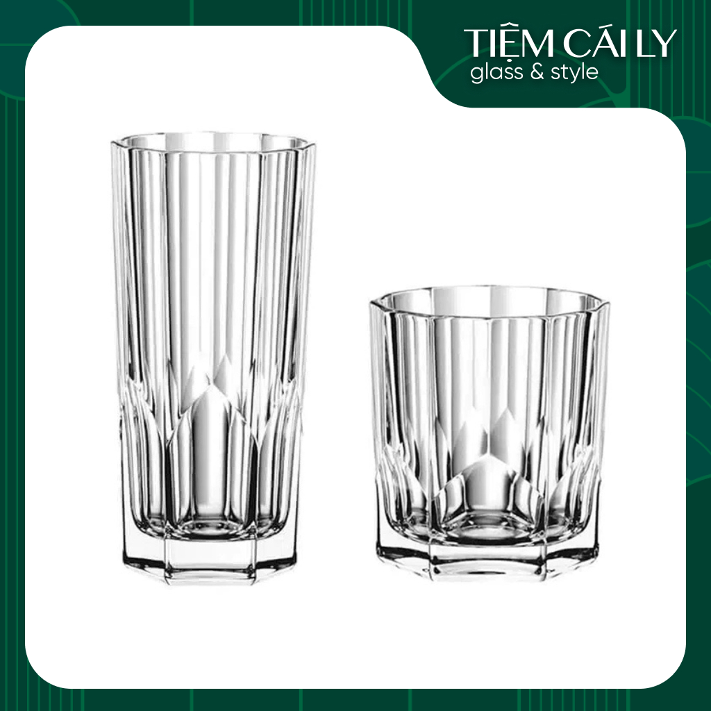 คุณภาพสูง STRIPE GLASS CUP 2121-2 - 29122-2 / 330ML / TEA CUP - CAFE - Smoothie - Juice