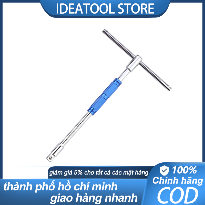 IDEATOOL T-wrrench - 1/2 extension bar" เชื่อมต่อแบบยืดหยุ่น