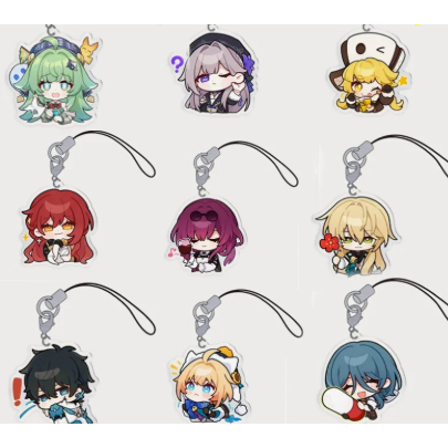Phonecharm Anime Dan Heng Jing Yuan Chibi Phone Hanger อุปกรณ์เสริมโทรศัพท์