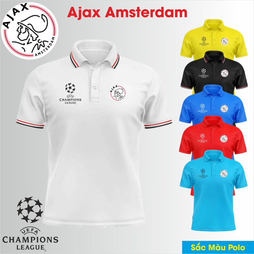 เสื้อโปโล Ajax Amsterdam Crocodile Club - เสื้อโปโลสีสันสดใส