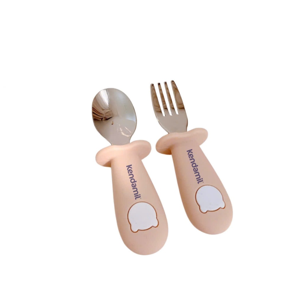 ไม่ใช่สําหรับของขวัญ - ชุดช้อนและส้อมรูปหมี Kendamil Michibaby