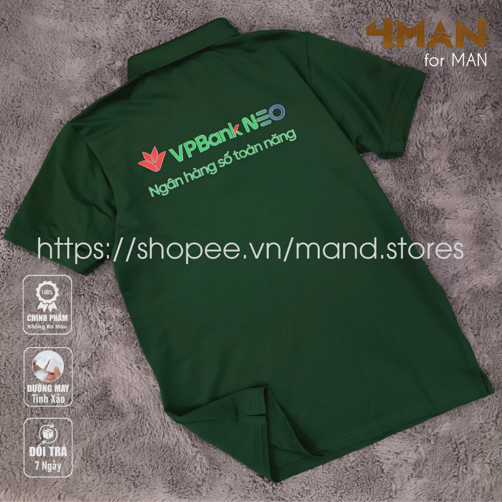 เสื้อยืดโปโล VPBank NEO "คนดิจิตอลอเนกประสงค์" เสื้อยืดจระเข้ CVC สุดเท่ - 4Man Store