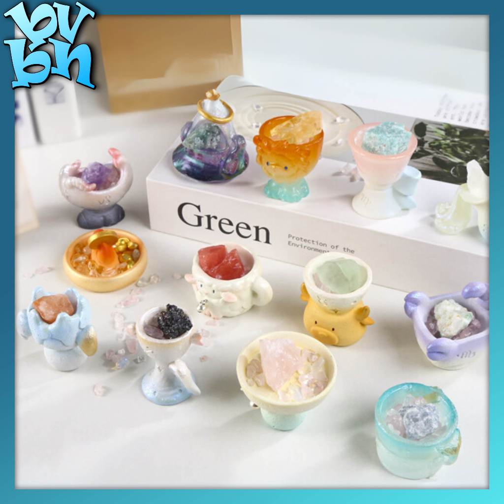Pai Constellation Crystal Blindbox Series 12 Zodiac Signs Energy Stone Model Blind Box