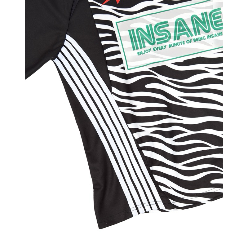 InsaneCl ZEBRA JERSEY Form Oversize Unisex Poly Fabric 2 Leather Jersey - รูปที่ 5