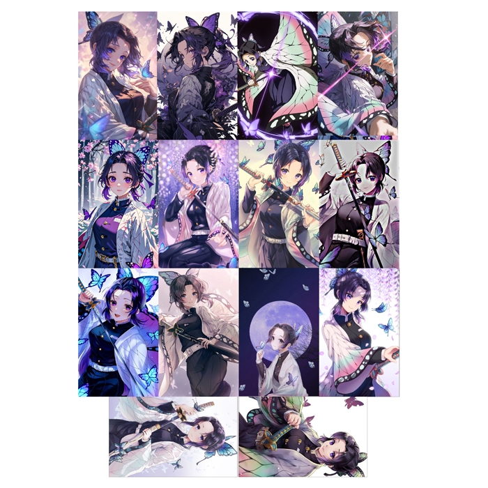 ชุดภาพถ่ายการ์ด Lomo kochou shinobu kimetsu no yaiba (ไม่มีกล่อง)