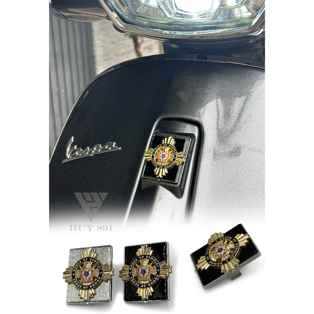 โลโก้ " นักรบกล้าหาญ" สําหรับ Vespa Sprint, Primavera, LX, S, GTS