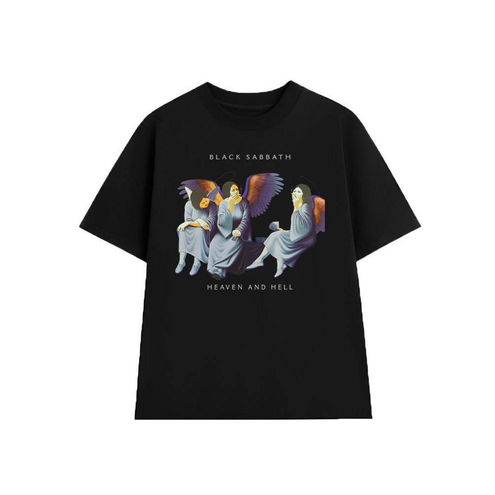 Black Sabbath เสื้อยืด Heaven and Hell เสื้อยืด Dream-On วินเทจ