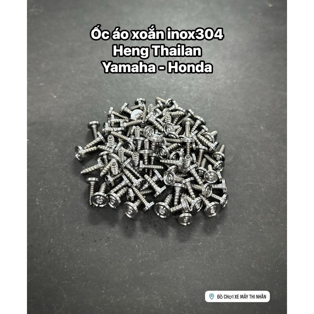 Heng ThaiLan 304 สกรูเกลียวสแตนเลส สําหรับ Yamaha - Honda!
