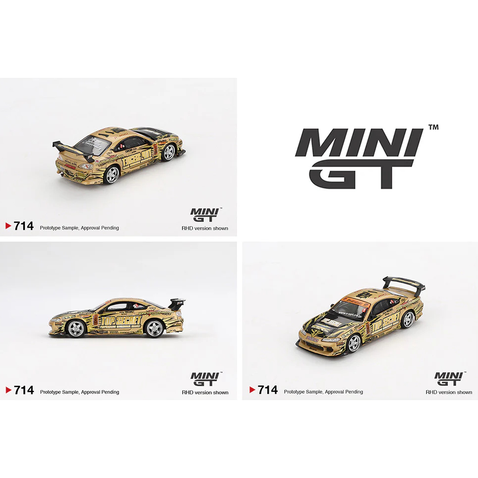 MiniGT Nissan Silvia S15 Top Secret D1GP รถโมเดล - MGT00714