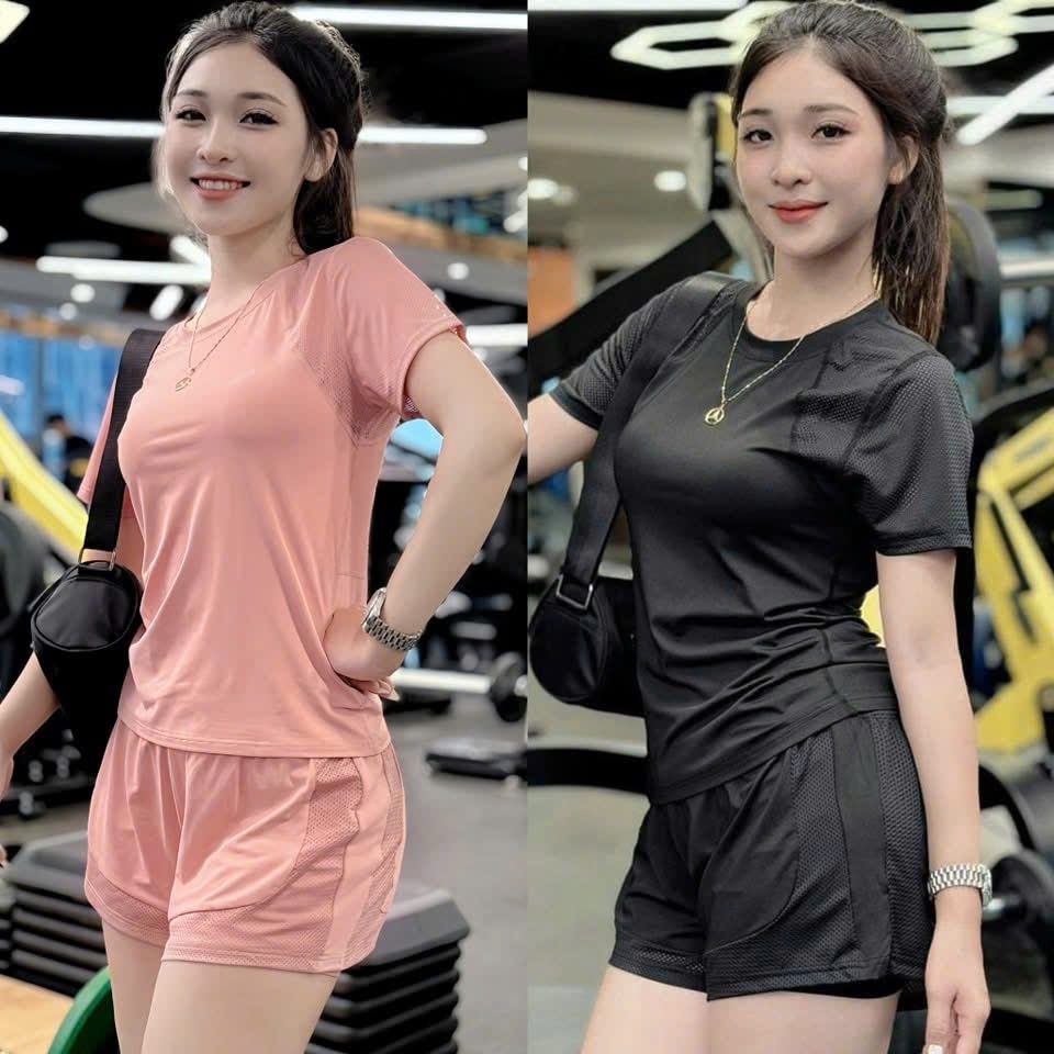 ผู้หญิงยิมโยคะ ดองบอล วิ่งขี่จักรยานเสื้อผ้าชุด, ผู้หญิงกีฬาชุดตาข่ายท้องปก2ชั้นกางเกงขาสั้นกับกระเป๋า(ของ39)