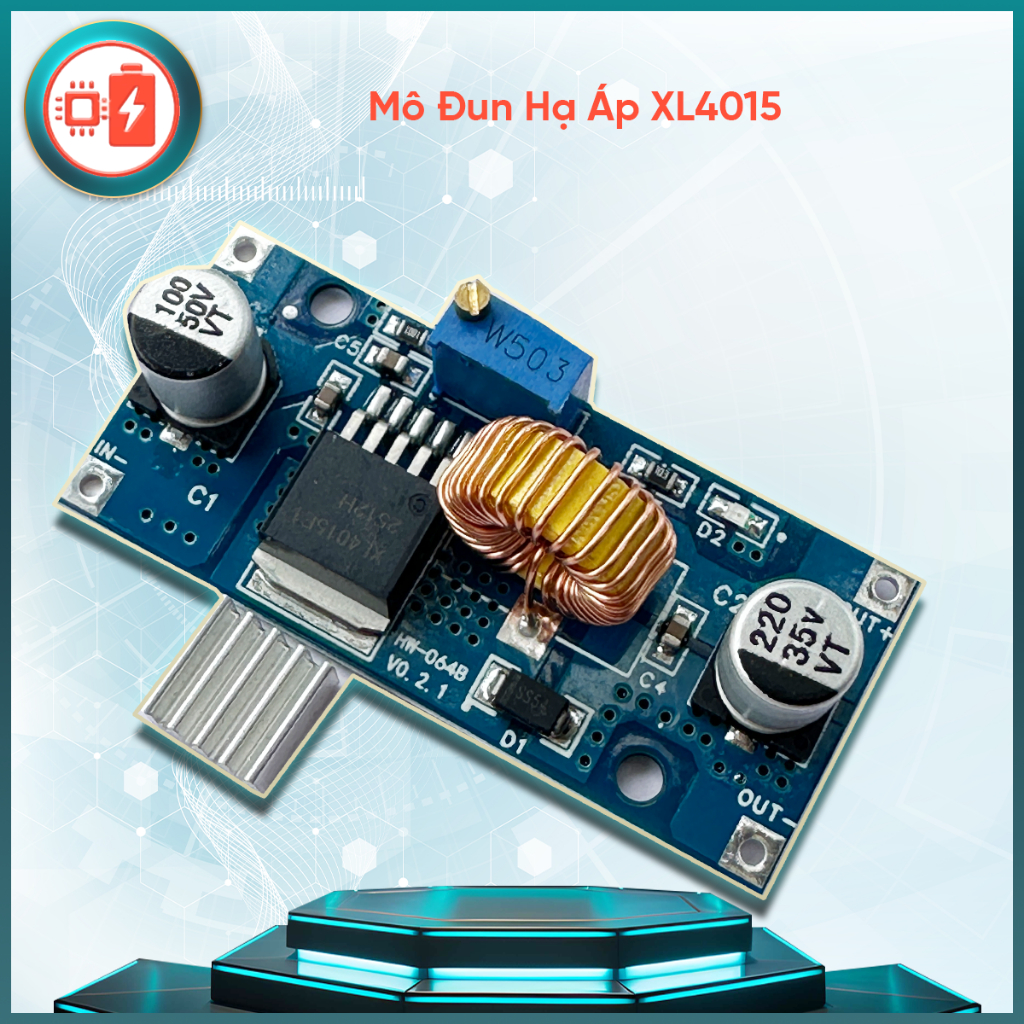 ประสิทธิภาพสูง XL4015/XL4015E 5A ADJ DC-DC โมดูลแรงดันต่ํา 4 ~ 38V