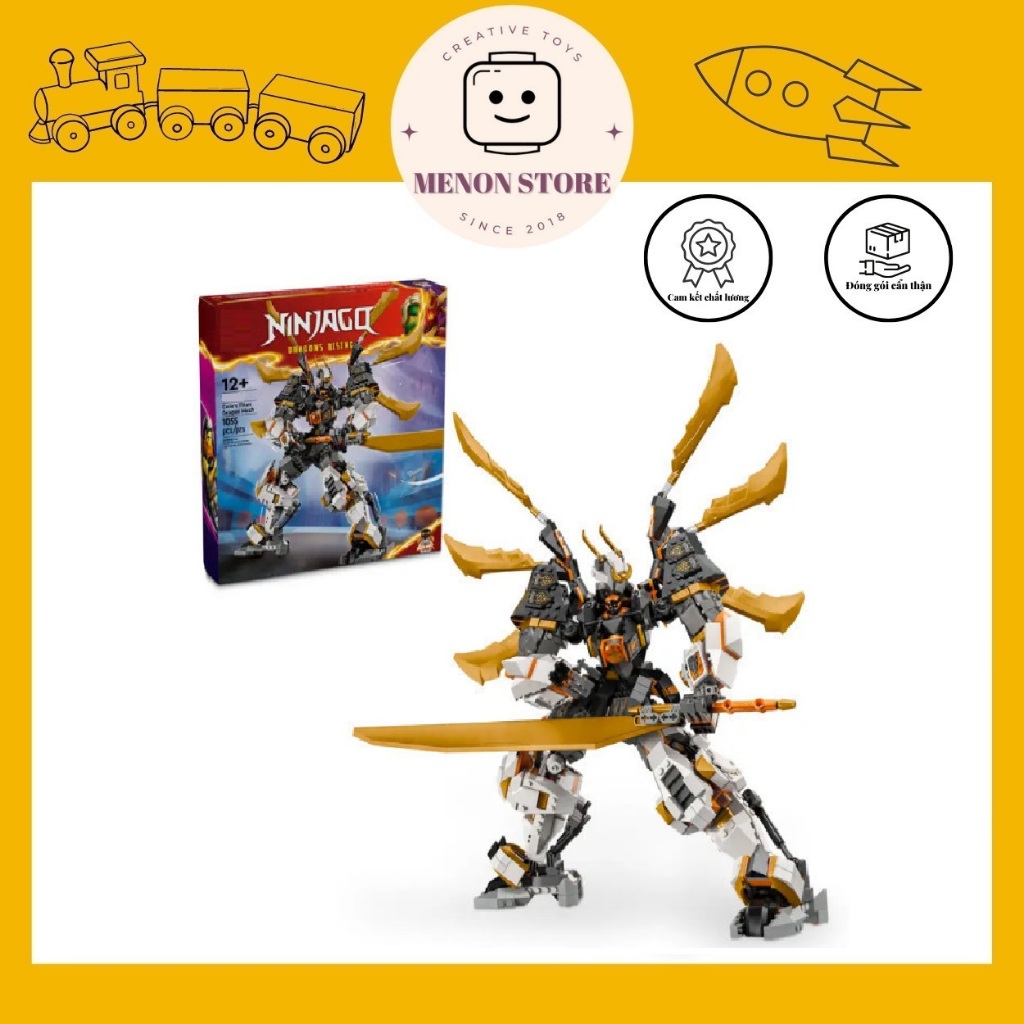 Coles Ninja 98015 71821 Titan Dragon Armor ประกอบของเล่น - ปริศนาอัจฉริยะ