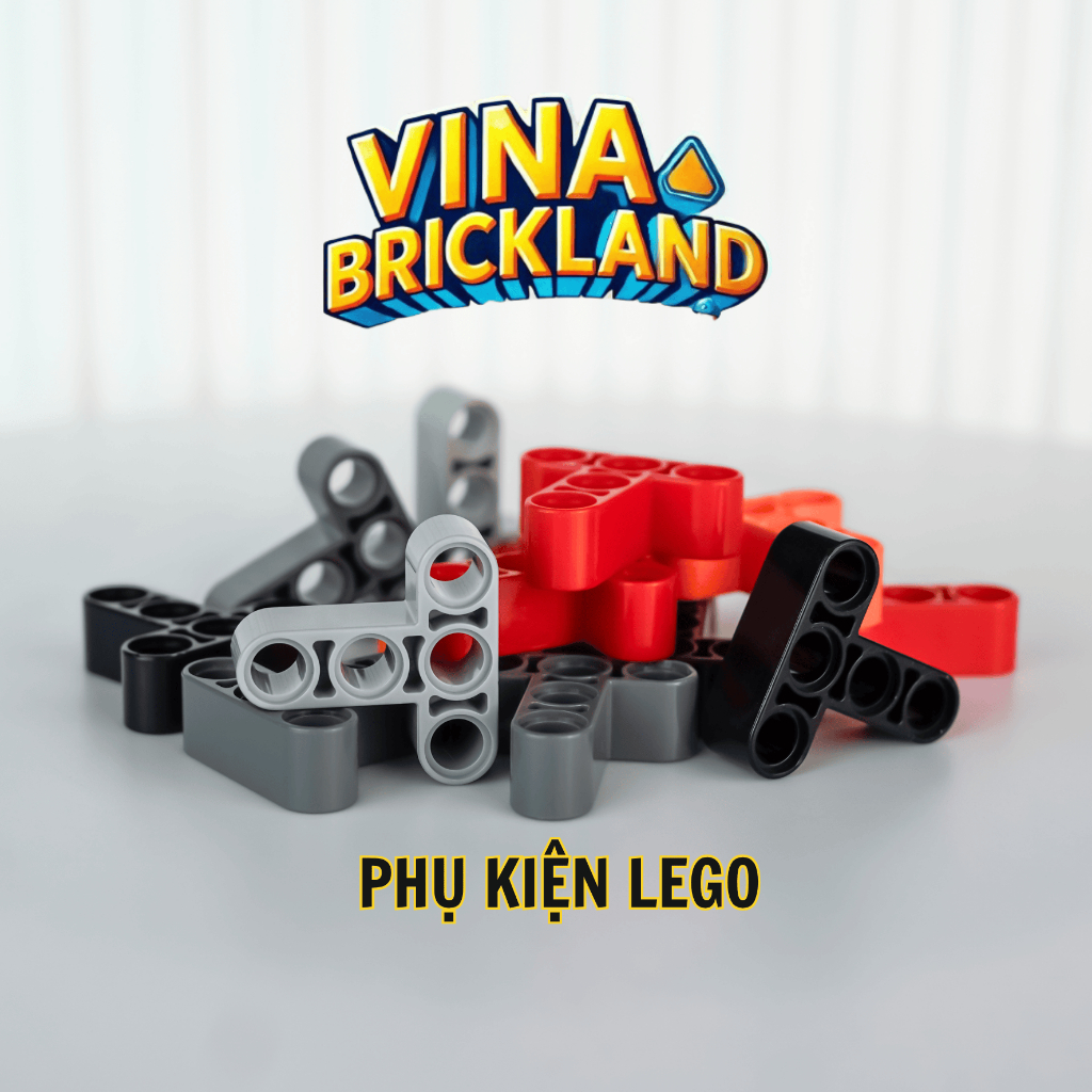 Combo of 10 Accessories 40490 Lego Technic, Liftarm, Modified T-Shape หนา 3 x 3