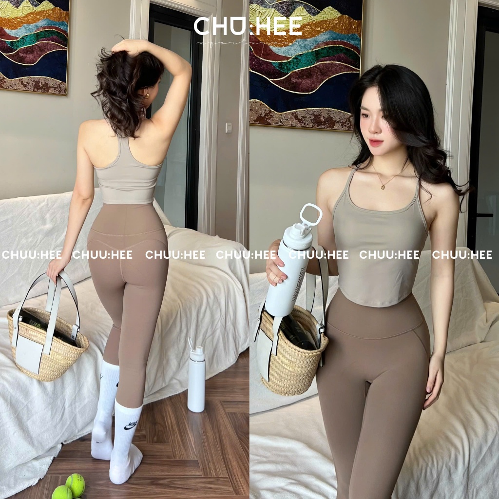 New Jiwon bra x CHU:HEE เลกกิ้งระดับพรีเมียม Iconic (โฟมทันที ทรงดี)