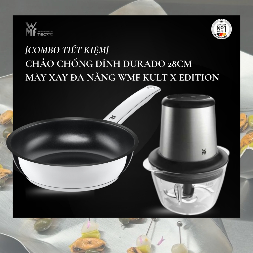 WMF (Combo) Kult Edition เครื่องบดเนื้อมัลติฟังก์ชั่น & Durado กระทะไม่ติด ขนาด 24/28cm