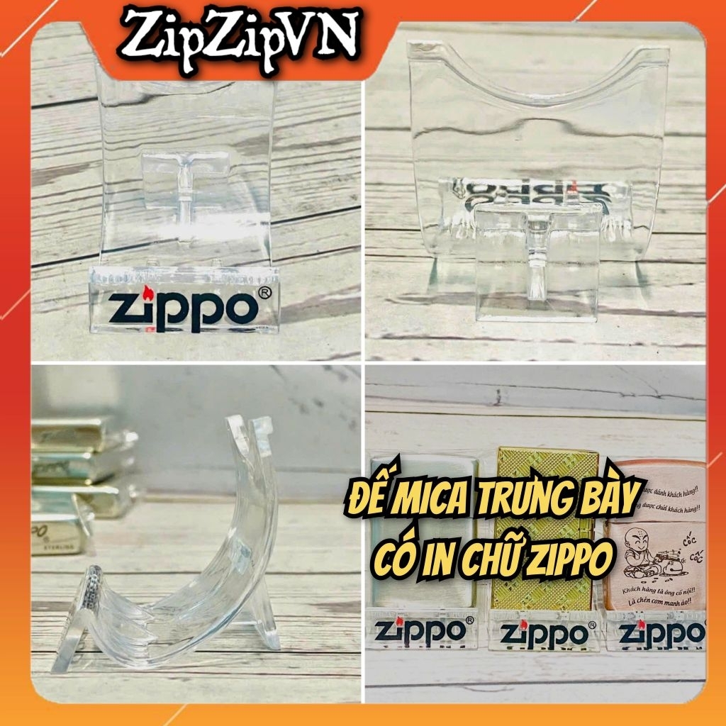 ขาตั้ง Zippo ขาตั้งไมก้าโชว์ Zippo พร้อมข้อความ