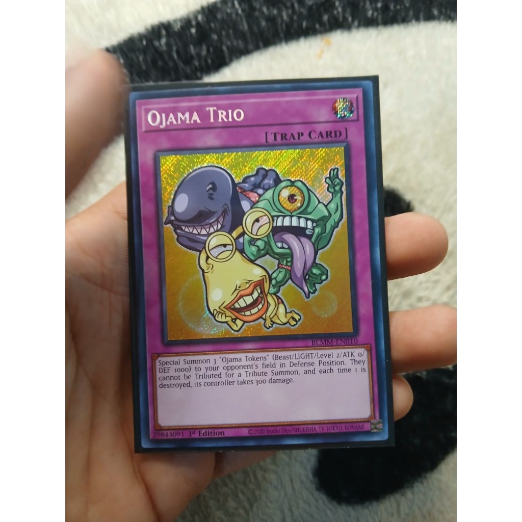 [Yugioh Bien Hoa Store] การ์ด Ojama Trio 1 ใบ - BLMM-EN010 - Secret Rare 1st Edition
