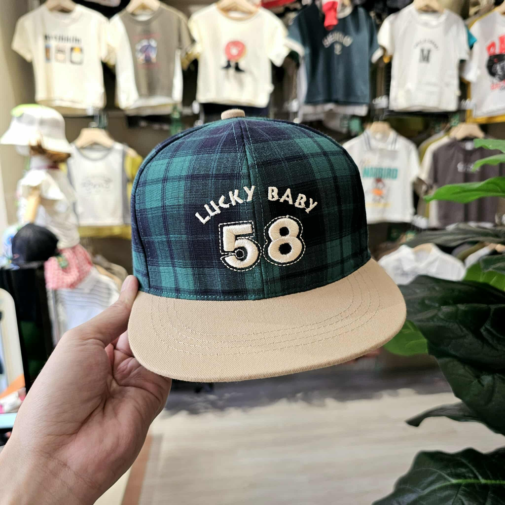 หมวกการ์ตูนสําหรับเด็ก 4–8 ปี Lucky Baby 58 – เส้นรอบวงศีรษะสีฟ้าสุดเท่มาก 52–55 ซม. N07255