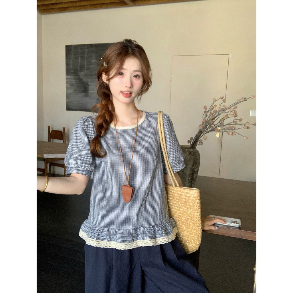 เสื้อแขนแต่งลูกไม้ BIGSIZE M60351 55-95KG [BOON BOON BIGSIZE]