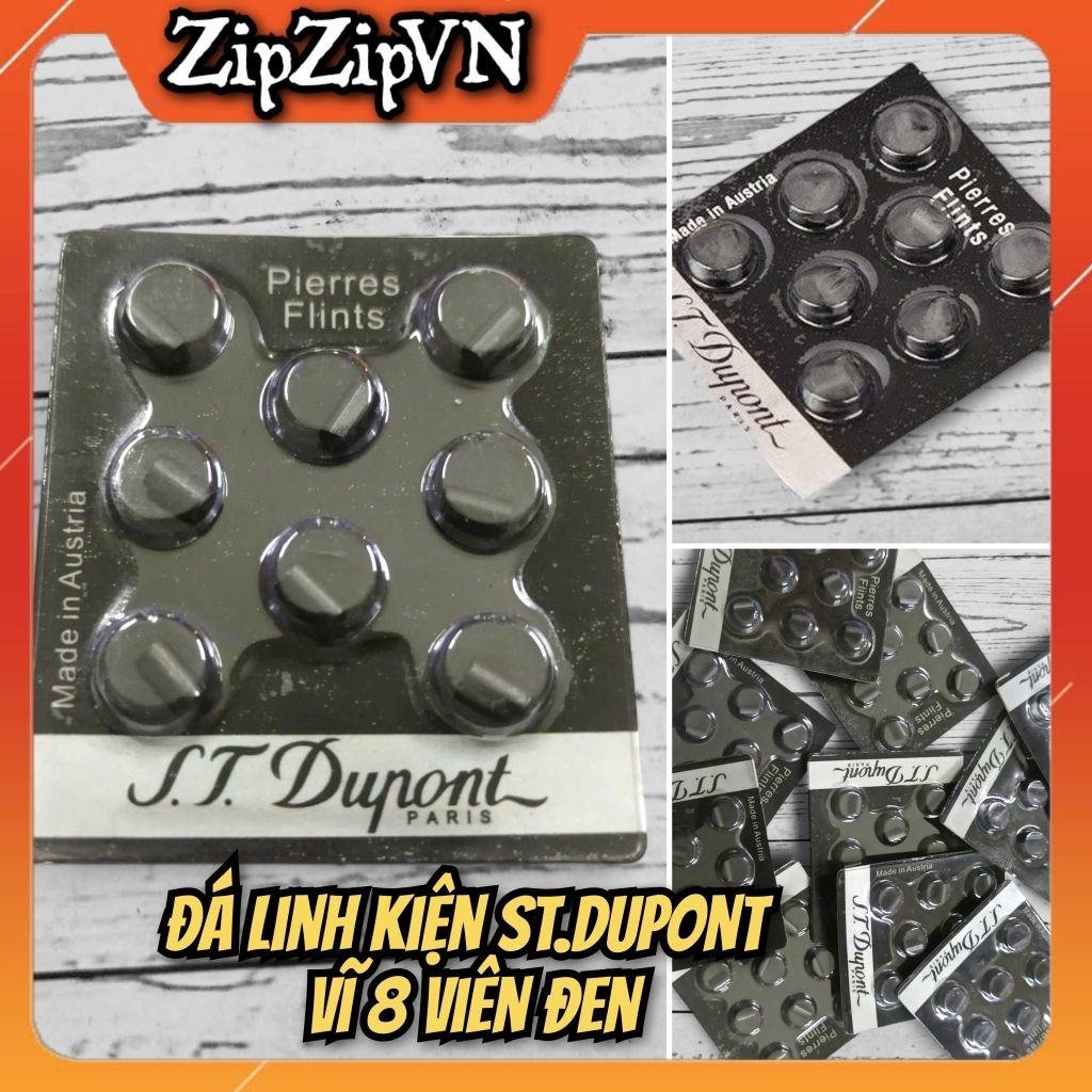 ST Dupont FLINT 8 ชิ้นดํา (RENERIC FLINT)