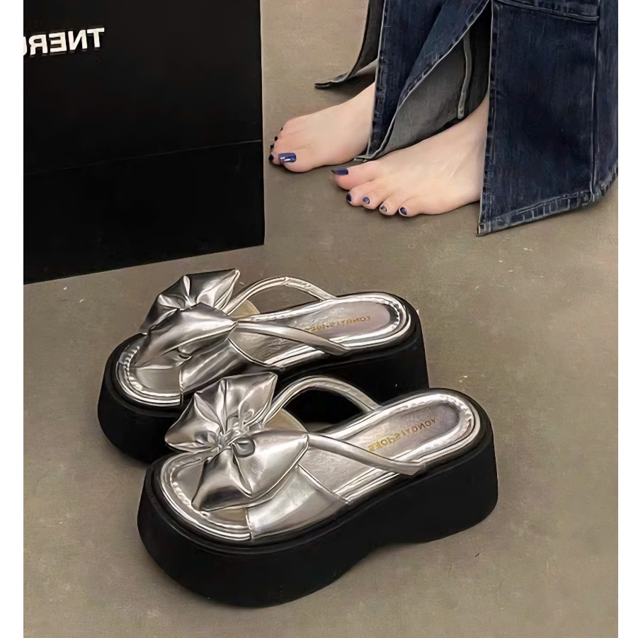 7CM ของแท้หนังม้วน SLIPPERS, หรูหราผลิตภัณฑ์คุณภาพสูง tcn1