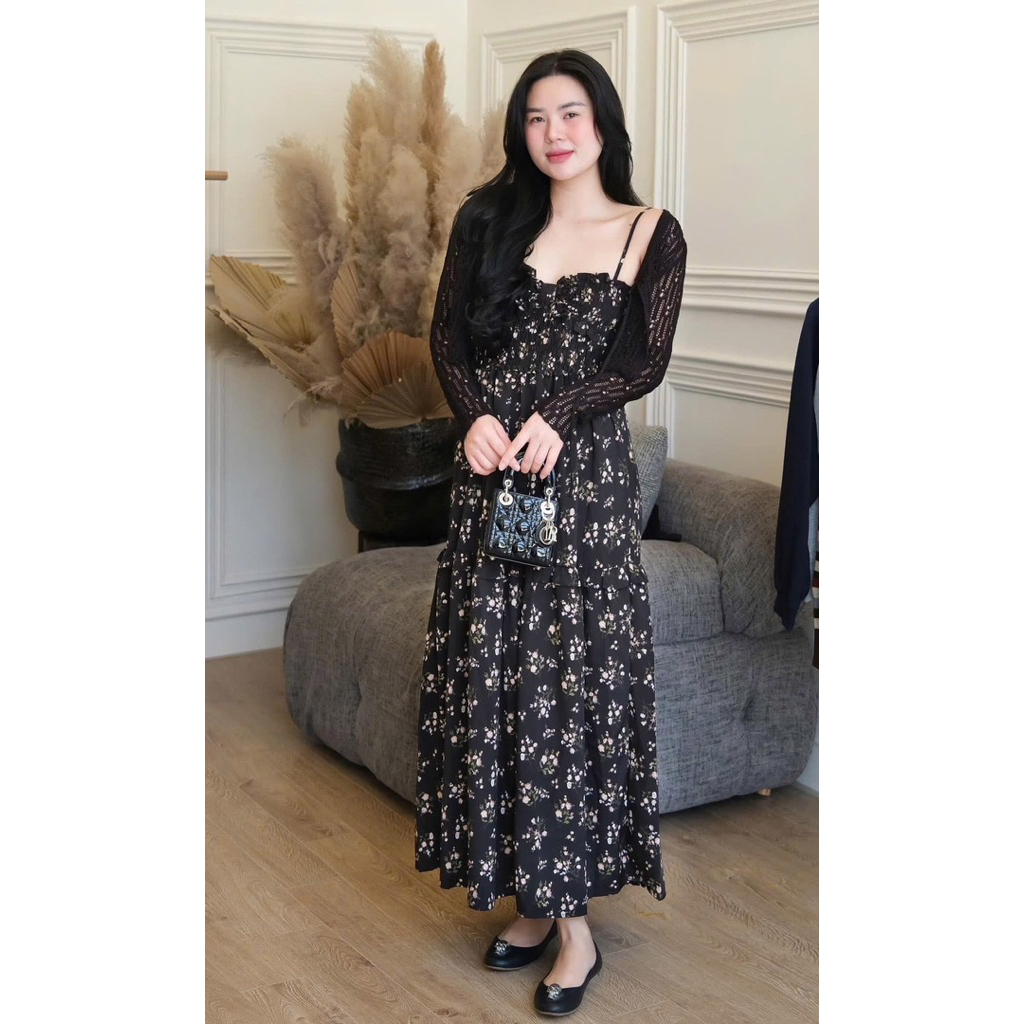 ชุดดอกไม้ยาวพร้อมสายรัด SLIPPED 2 ชิ้น BIGSIZE 60–90KG - BEAUTIFUL FORM, คอนซีลเลอร์, HACK SHAPE