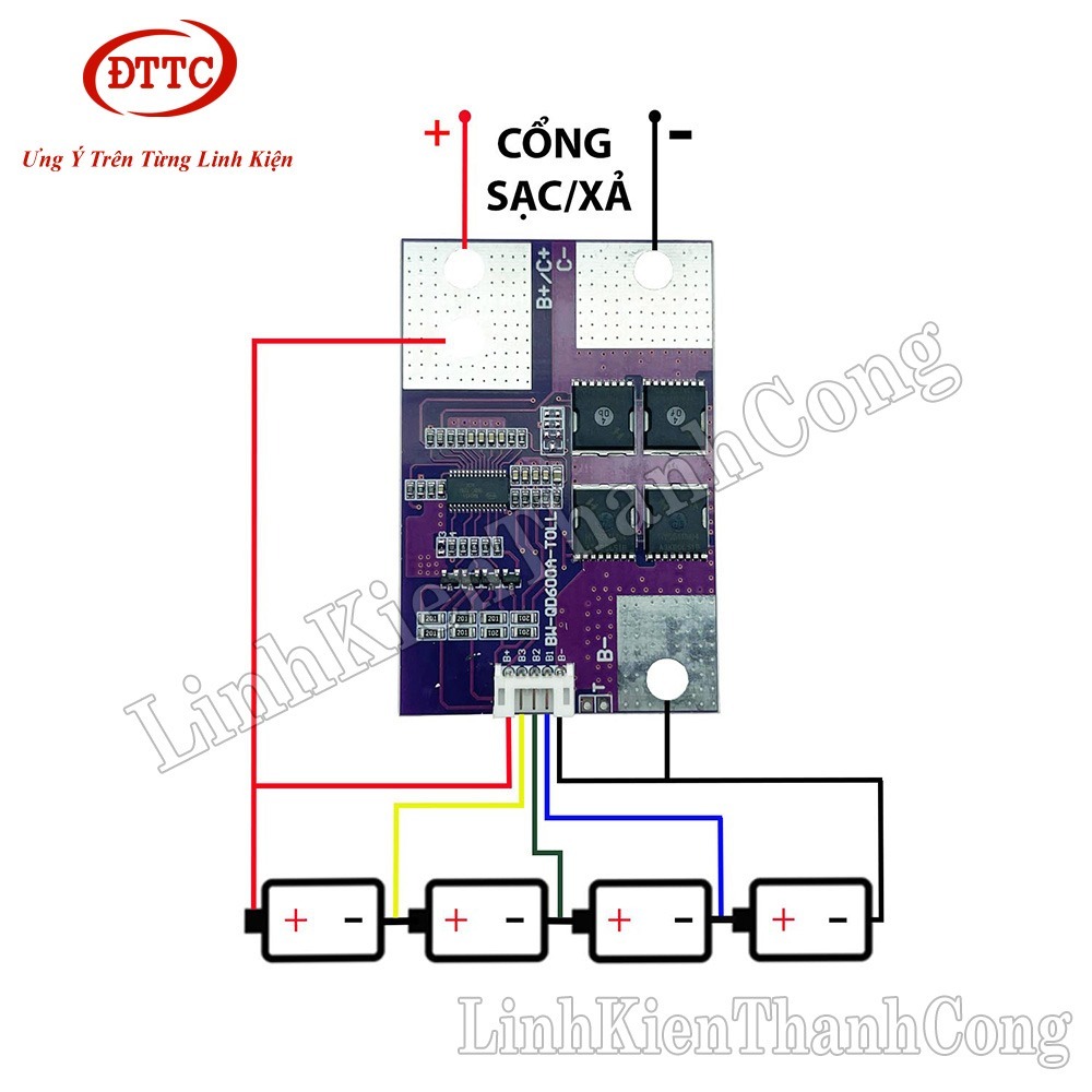 วงจรป้องกัน BMS 4S 3.2V 3S 3.7V, 3S 600A, 3S 900A, 4S 600A, 4S 900A เฉพาะในสตาร์ทและสตาร์ทรถจักรยานย