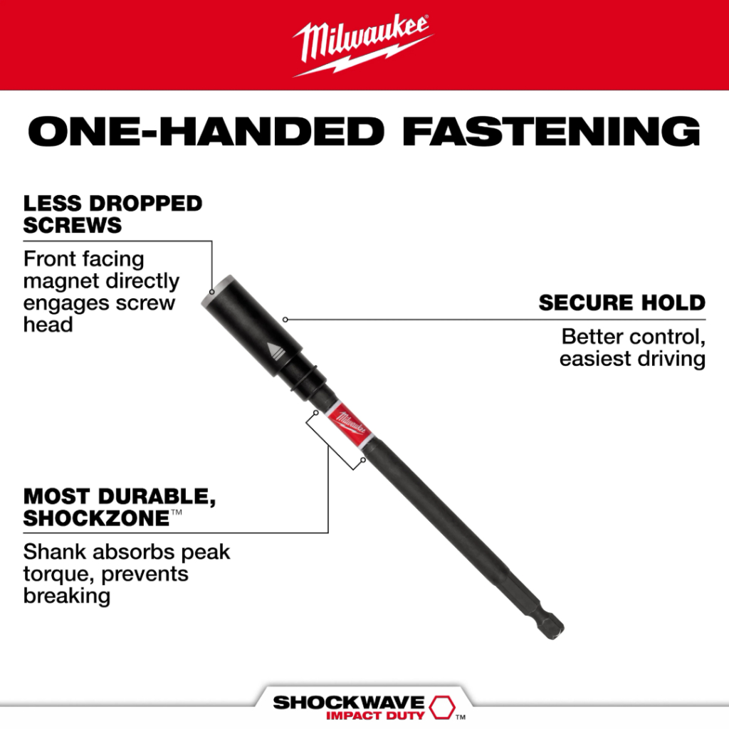 Milwaukee 48-32-7904 Impact Duty Screw-Holding Bit Holder