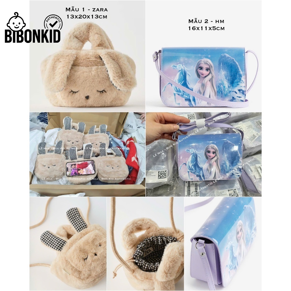 [BibonKid] กระเป๋าสะพายข้างแท้ HM, ZARA UK/US/CN/ES