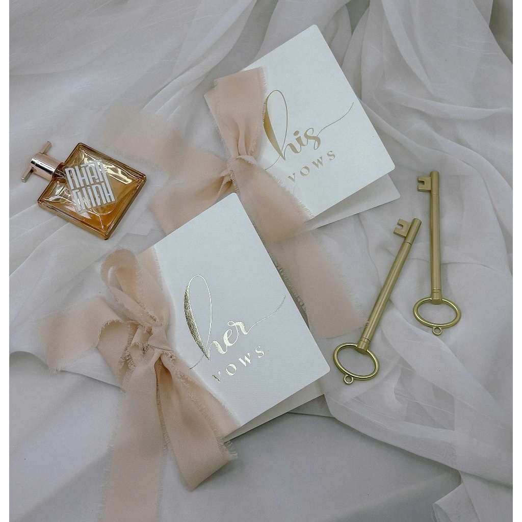 HIS VOWS CARD - HER VOWR • NNT DESIGN - ความดันโลหะ [H04]