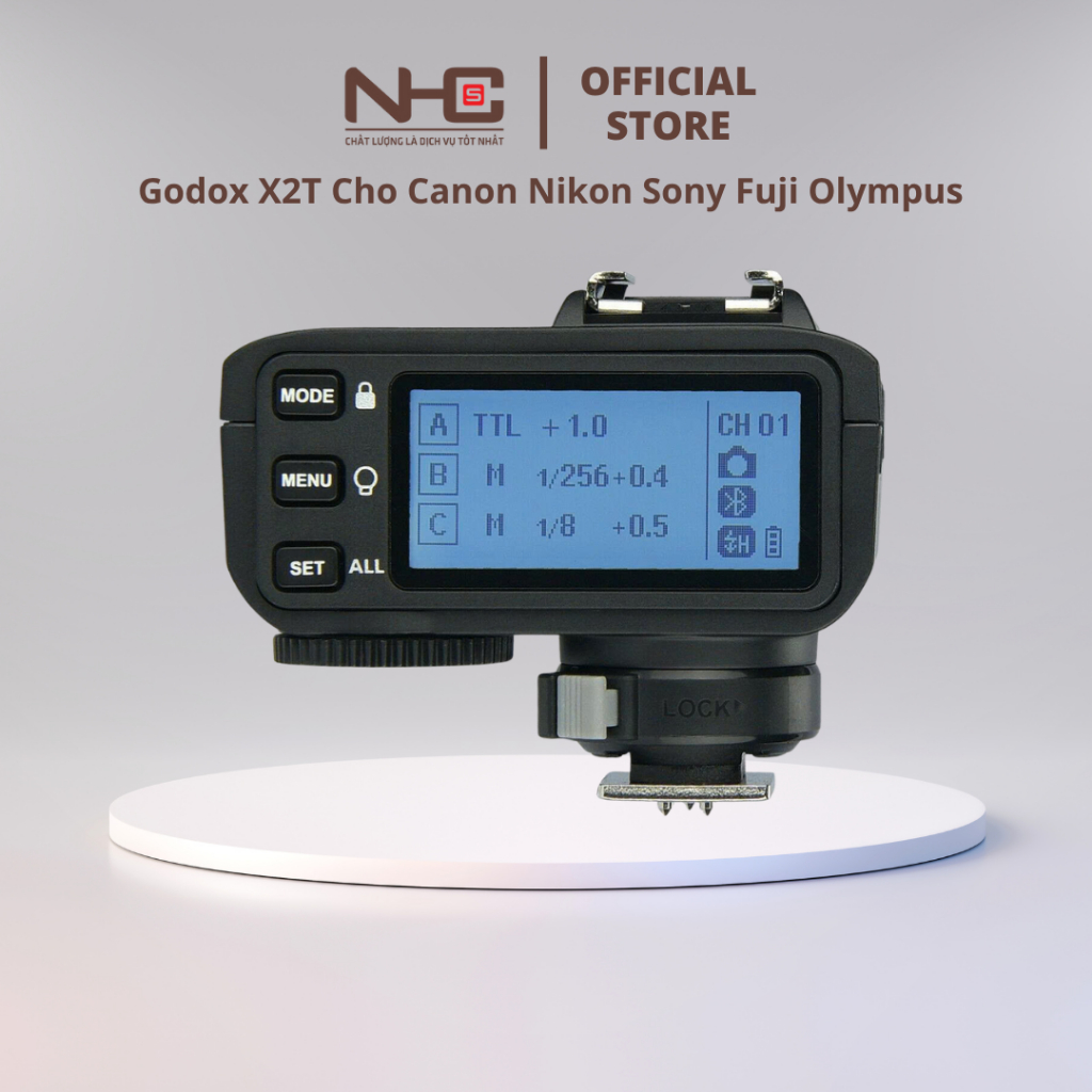 Trigger Godox X2T TTL HSS แฟลชทริกเกอร์ไร้สายเข้ากันได้กับ Canon Nikon Sony Fuji