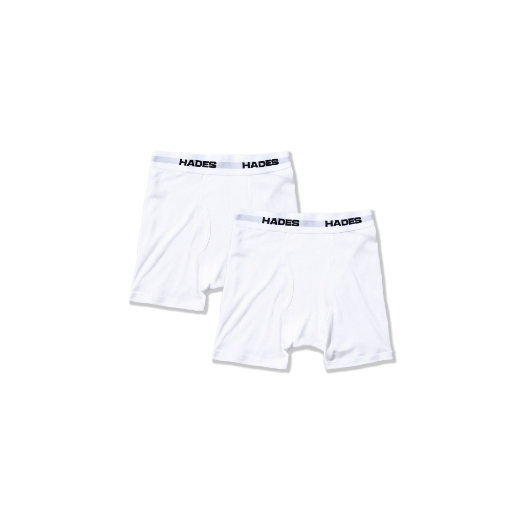 HADES STRETCHY BOXER - WHITE/PACK - แบรนด์ Hades ของแท้ - กางเกงบ็อกเซอร์ผู้ชาย PACK