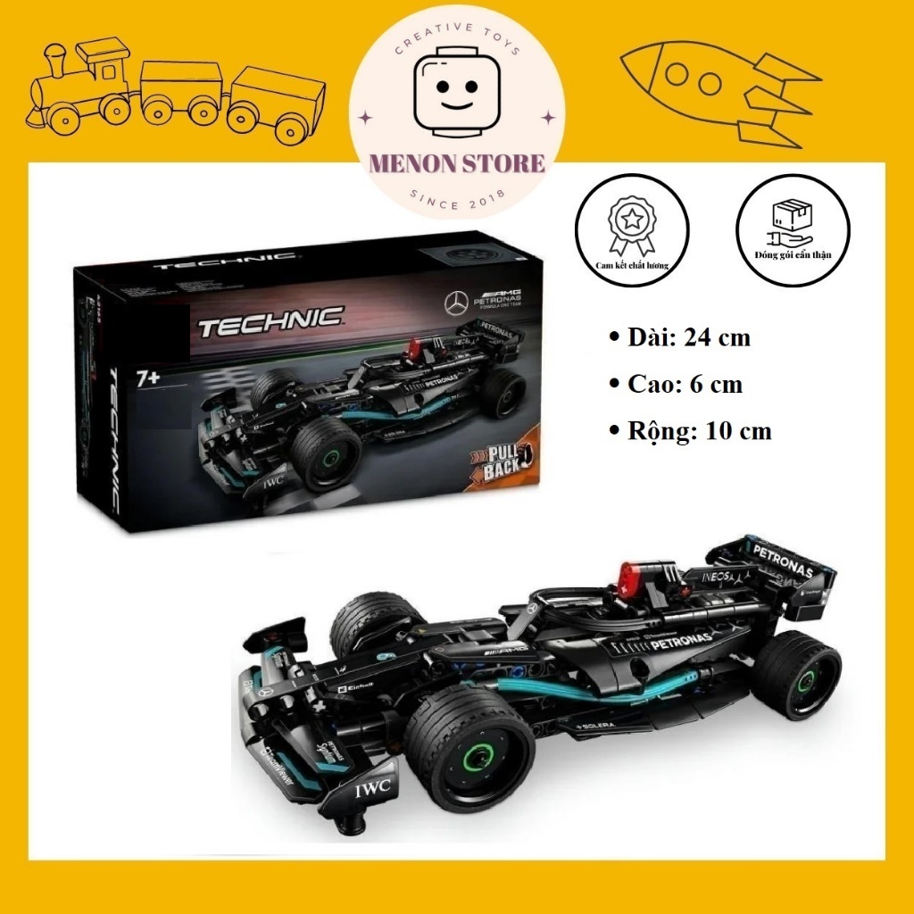 ประกอบของเล่น 20165 42165 รถแข่ง Mercedes F1 - ปริศนาอัจฉริยะ