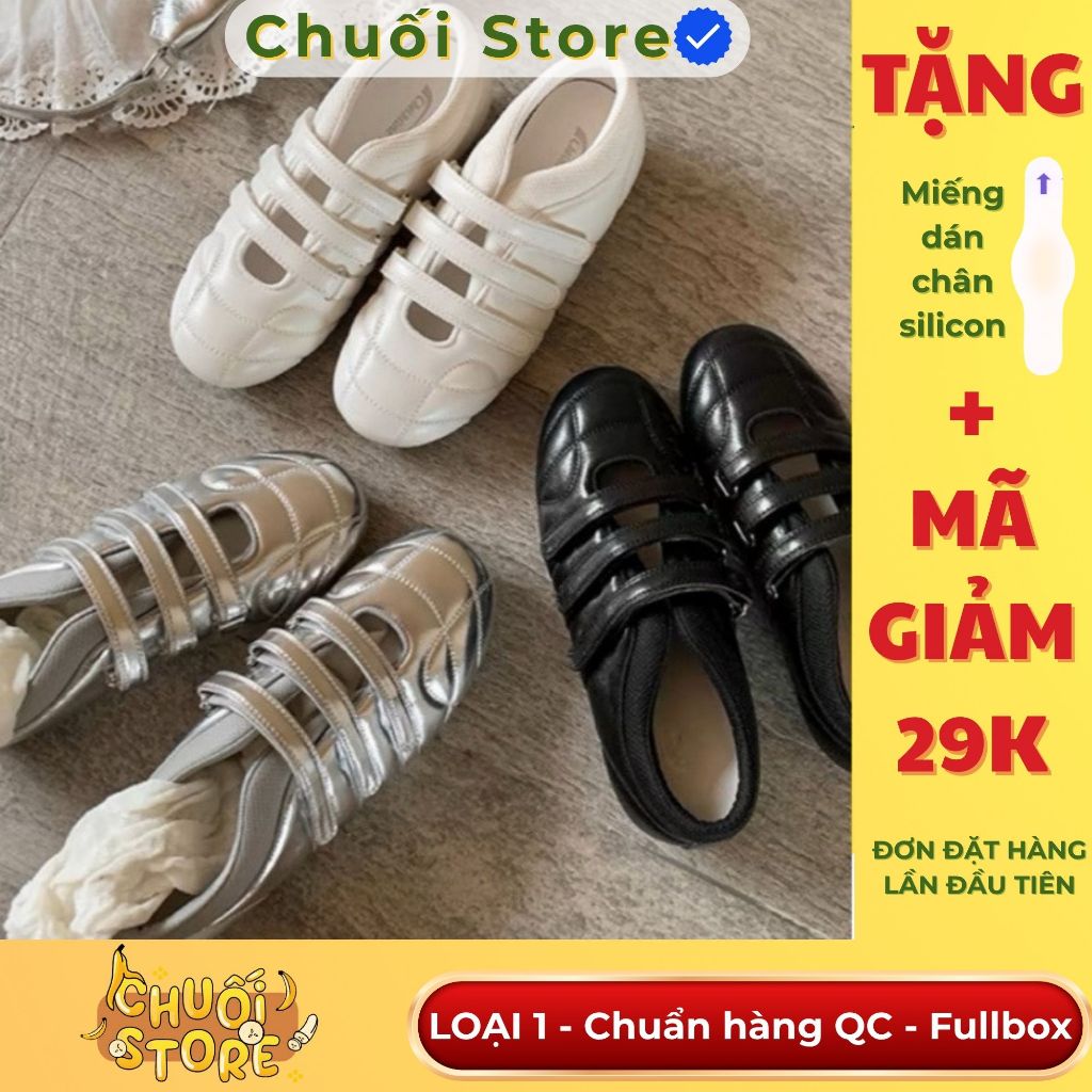 [READY QC STANDARD] TYPE 1 รองเท้าส้นสูงหัวมนผู้หญิงพร้อมสายติดกาว สวมใส่สบาย หนัง PU แท้ ดีไซน์เทรน