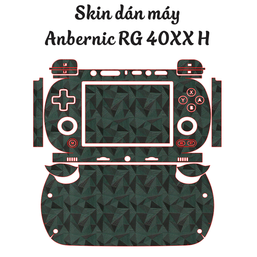 Anbernic RG 40XX H sticker Skin/ 3M สติ๊กเกอร์กันลื่นลายนูน ติดง่าย หลายรุ่น