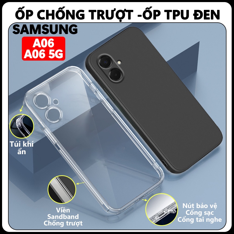 เคส Samsung Galaxy A06/ A06 5G กันลื่น กันกระแทก ป้องกันกล้องโปร่งใส - เคสด้านบน