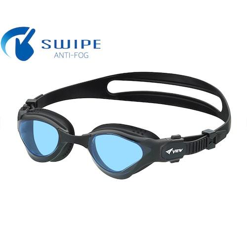VIEW V2000SA SWIPE DELFINA SWIPE แว่นตาว่ายน้ําสําหรับ Triathlon/ Ows BLBK สีฟ้า สีดํา