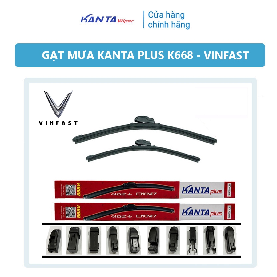 ที่ปัดน้ําฝน Kanta Plus ของแท้สําหรับ Vinfast - Fadil, Lux A, SA, VF 3 - 5 - 6 - 7 - 8 - 9 - 8 เดือน