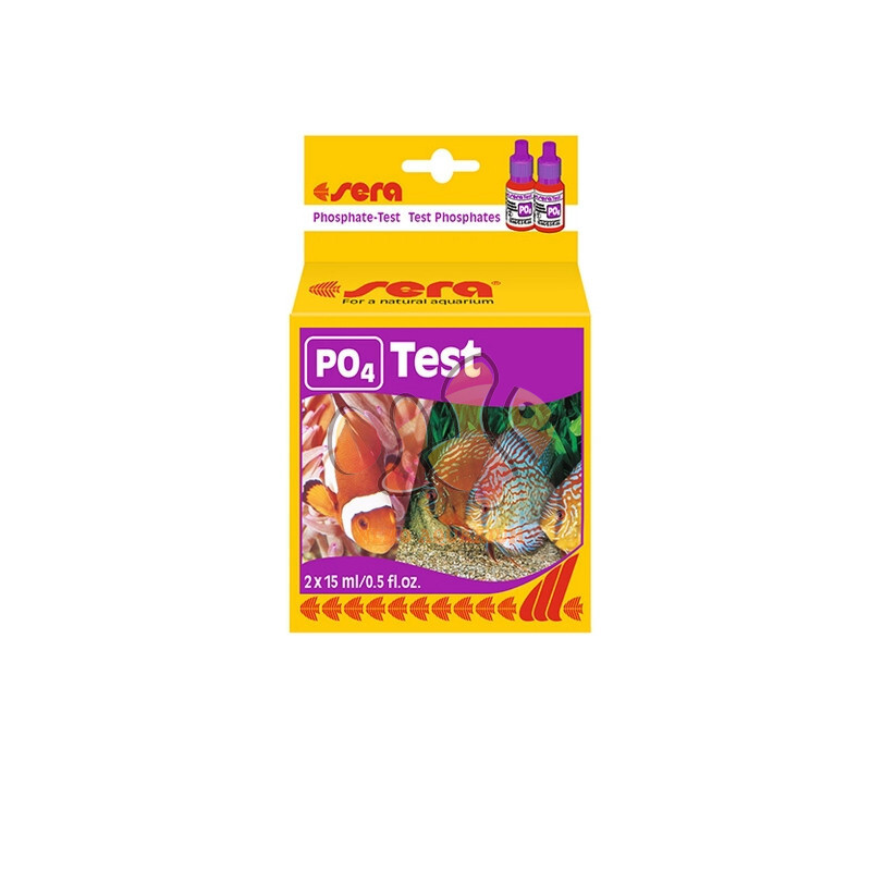 TEST PO4 SERA - PHOTPHO PHOSPHATE CONCENTRATE TEST SOLUTION สําหรับ AQUARIUM SHRIMP POOLS