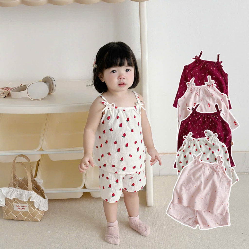 [O KIDS] SET 2 ชิ้น SOFT, COOL, LIGHT BUCKET STRAPS - SHOULD GO UP 1 SIZE -OB2D01