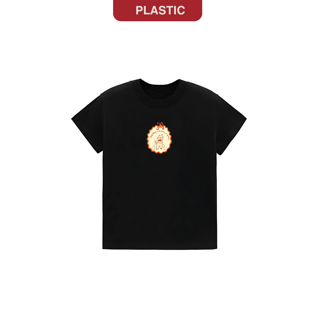 เสื้อยืด Babytee "Cat enjoy" ผ้าคอตตอน 250gsm คุณภาพสูง ทรงเข้ารูป ฟอร์มหนา